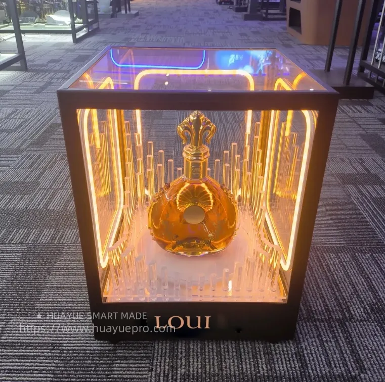 Wine bottle luminous display board