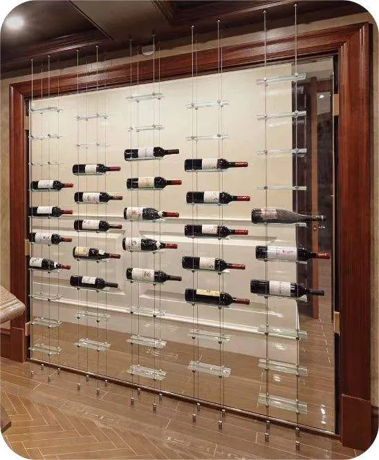 Wine bottle metal display stand