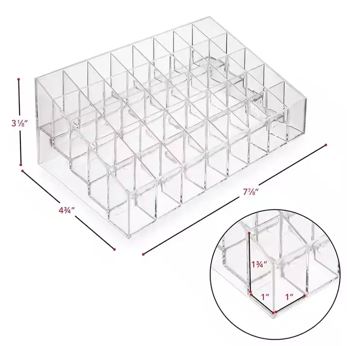Acrylic lipstick display stand