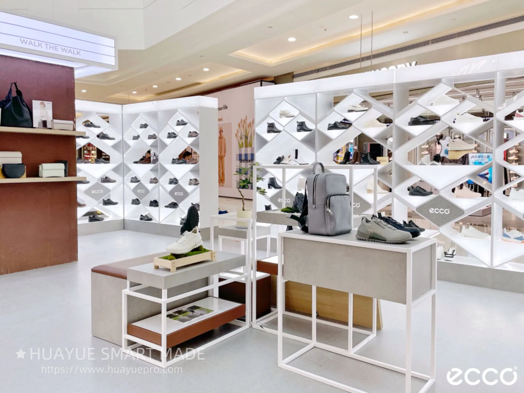 Clothing brand pop-up store promotion display area