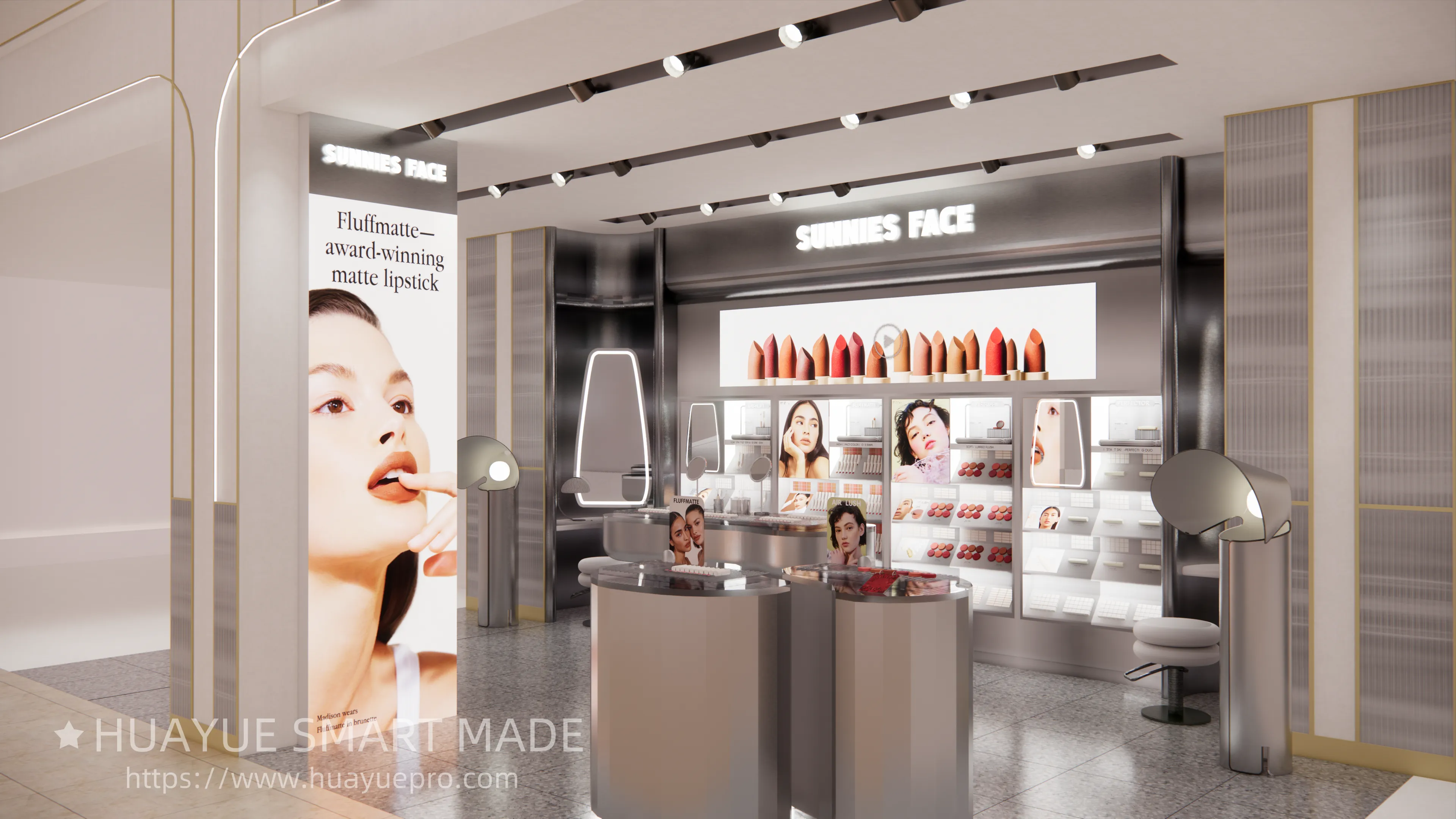 Cosmetics store design and installation