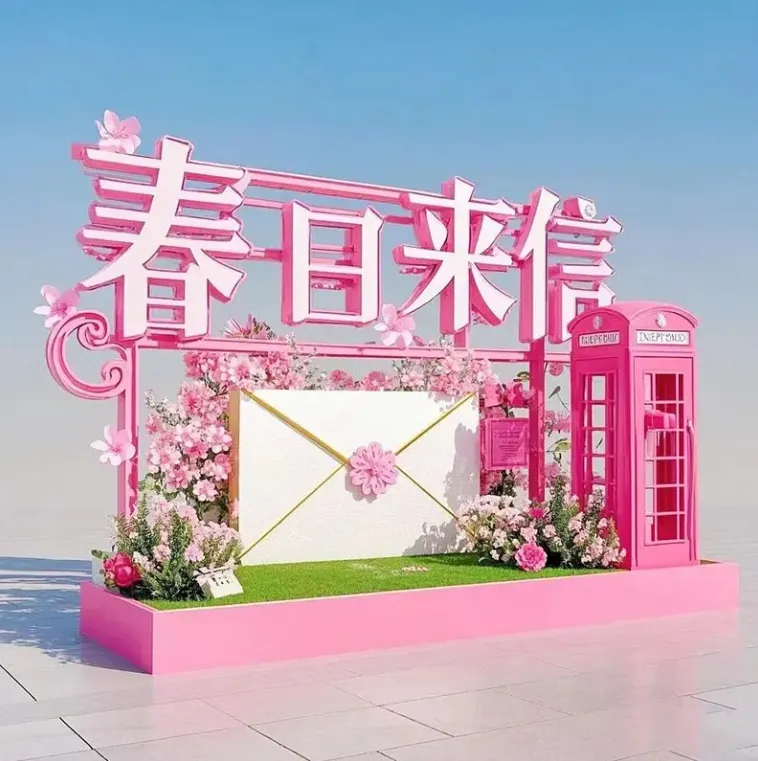 Spring brand store display props customization