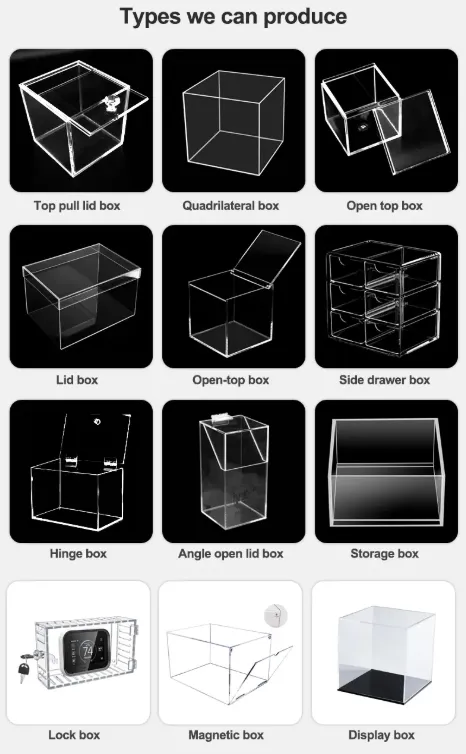 Acrylic shoe box customization