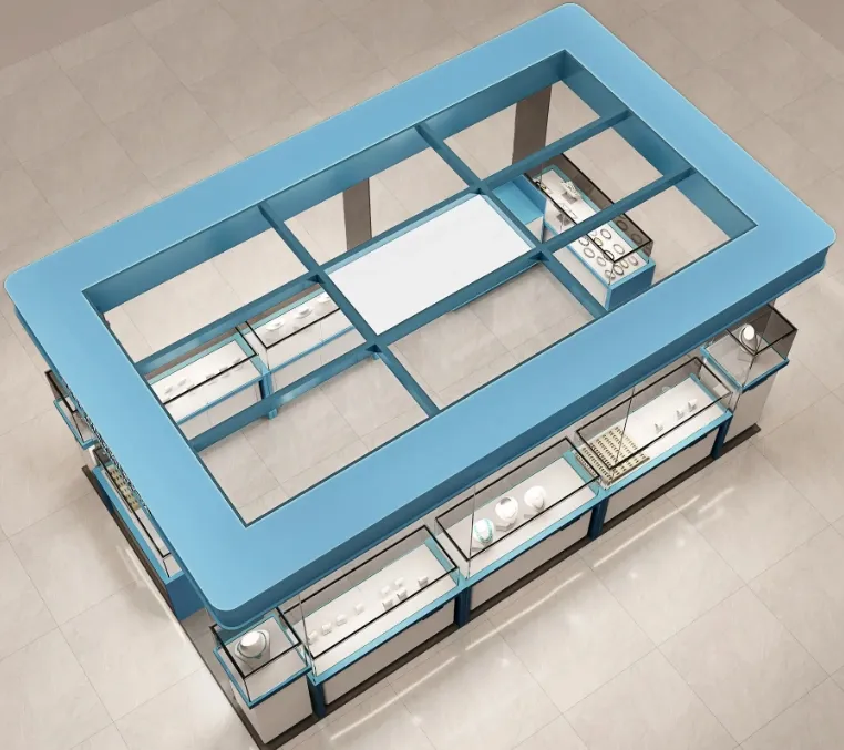 Customizable display cabinets for jewelry stores