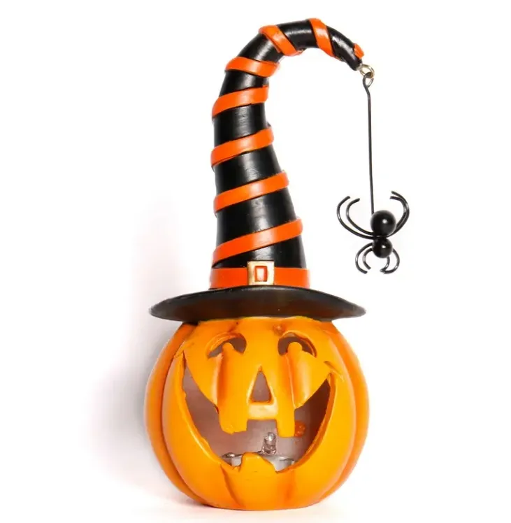 Halloween Horror Pumpkin Wizard + Spider Hallowe