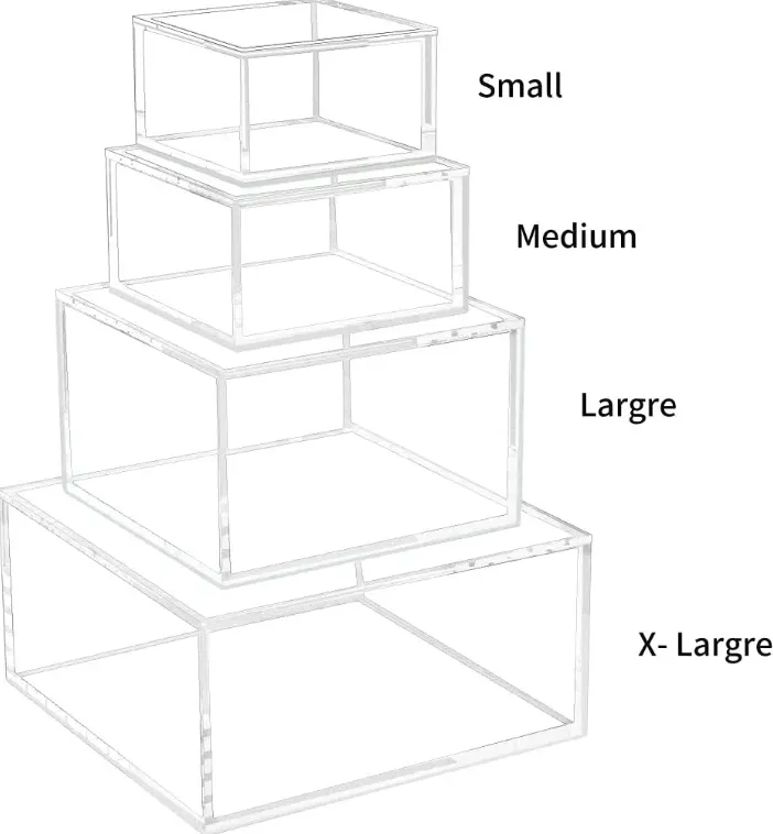 Factory Customized Transparent Acrylic Storage B