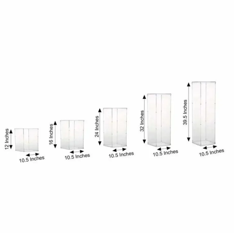 Custom Desktop Decorated Acrylic Display Racks Merchandise Placement Custom Transparent Acrylic Display Racks