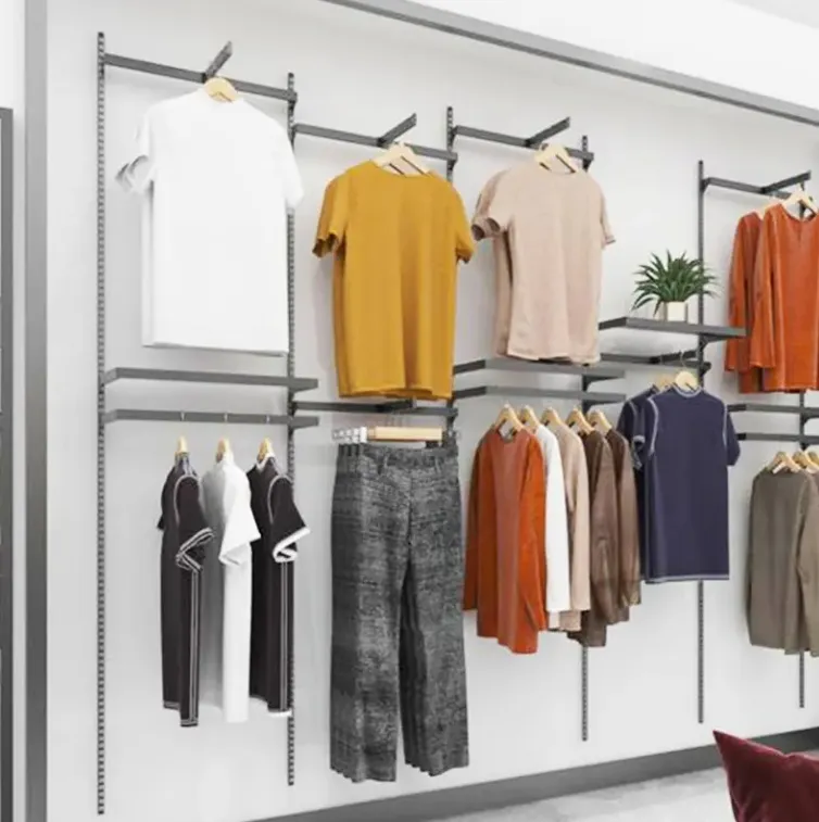 Accessories Stand for Display Stainless Steel Wall Mounted Shelf Tool Holder for Clothing Props