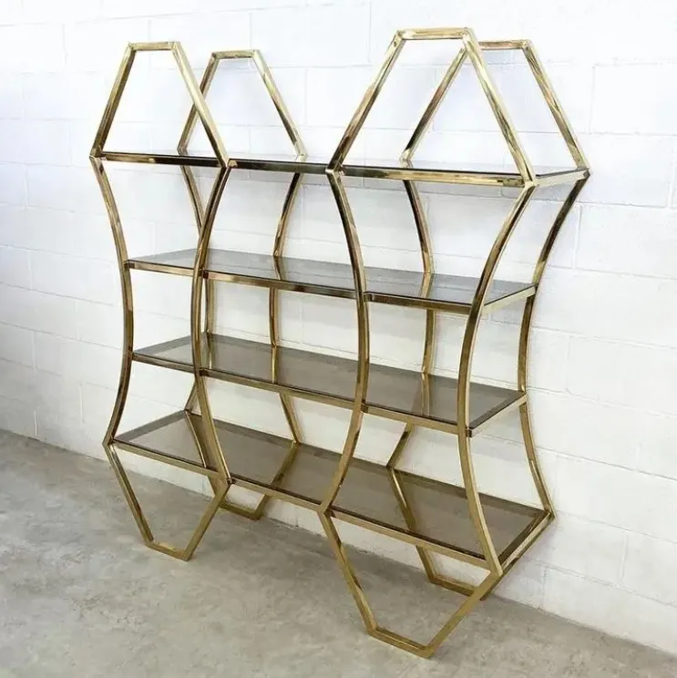 Wedding Decoration Hollow Stainless Steel Metal bar Back Display