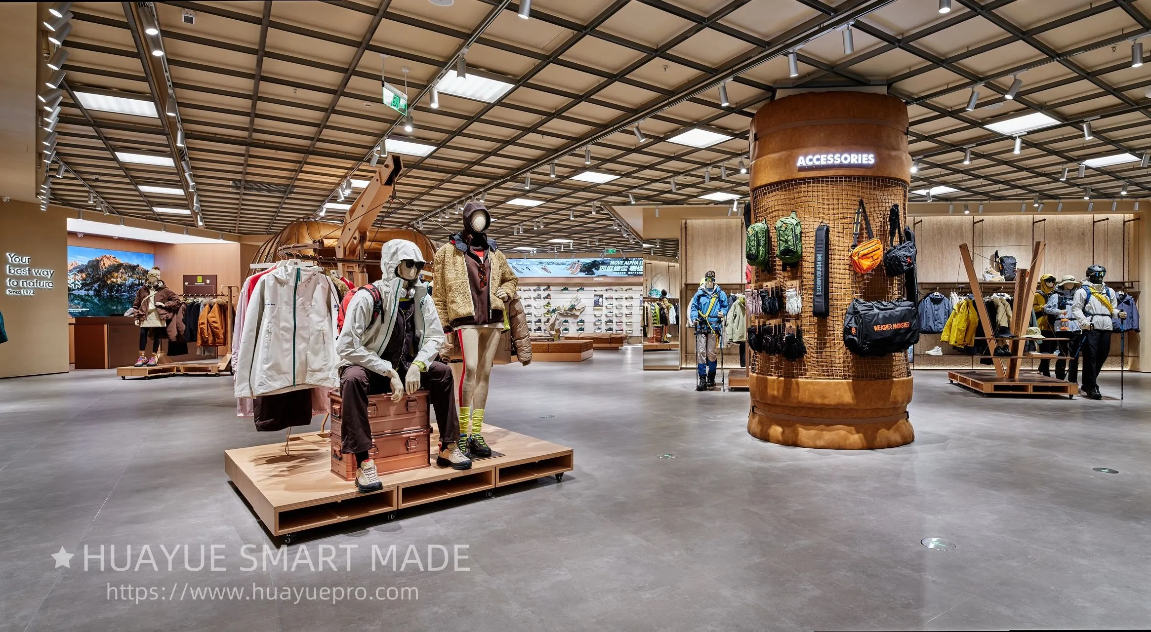 Undertake the overall design and installation of various brand stores and the design and production of store display props