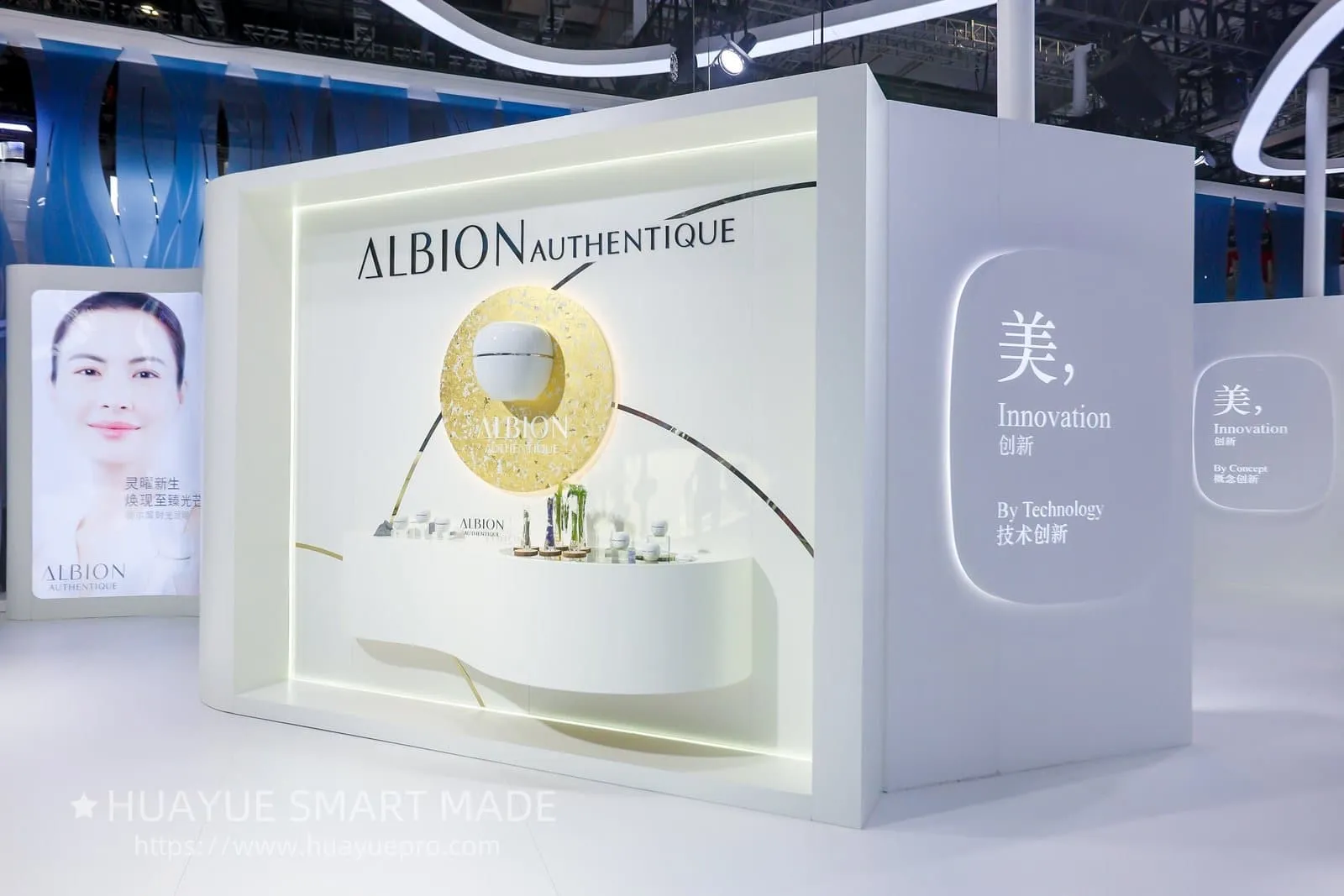 Huayue smart made Designs a for ALBION’s Flagship Store