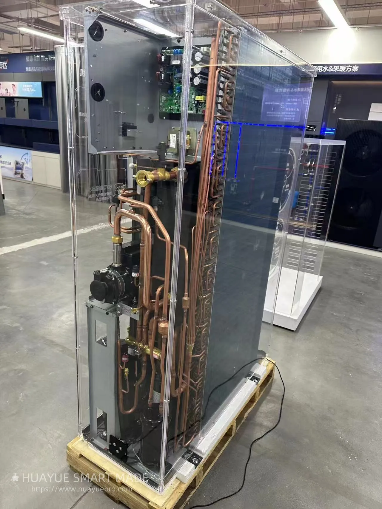 Huayue smart made Designs Transparent Demo Unit for Haier’s Tianjiao Air Source Heat Pump Huayue smart made Designs Transparent Demo Unit for Haier’s Tianjiao Air Source Heat Pump