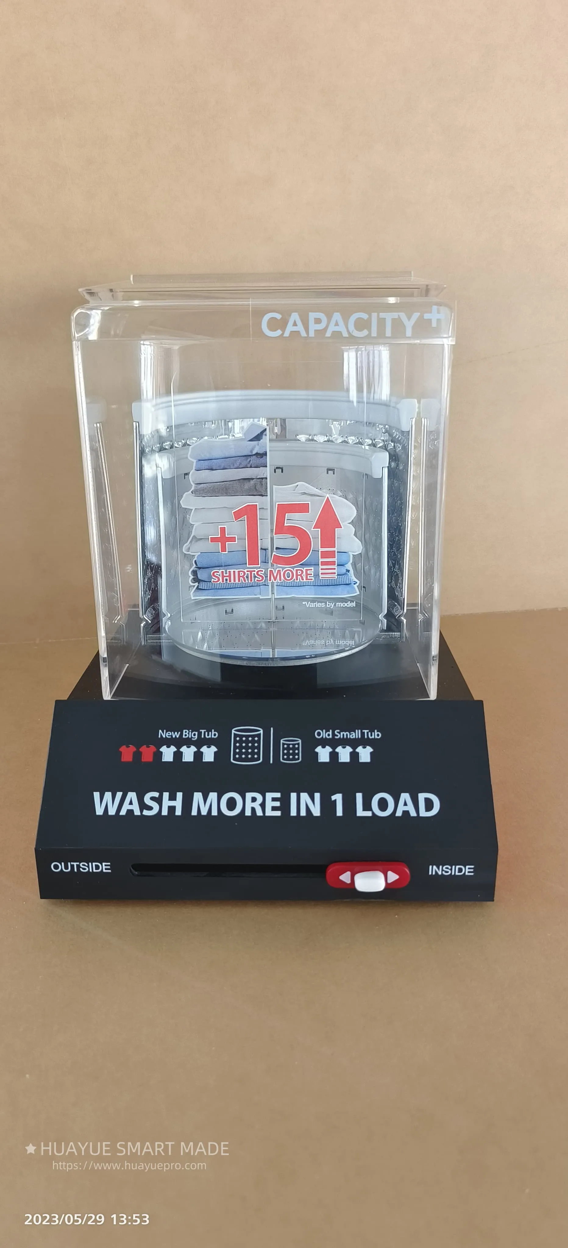 Huayue smart made Designs Interactive Demo Model for Midea’s Next-Gen Smart Washing Machine