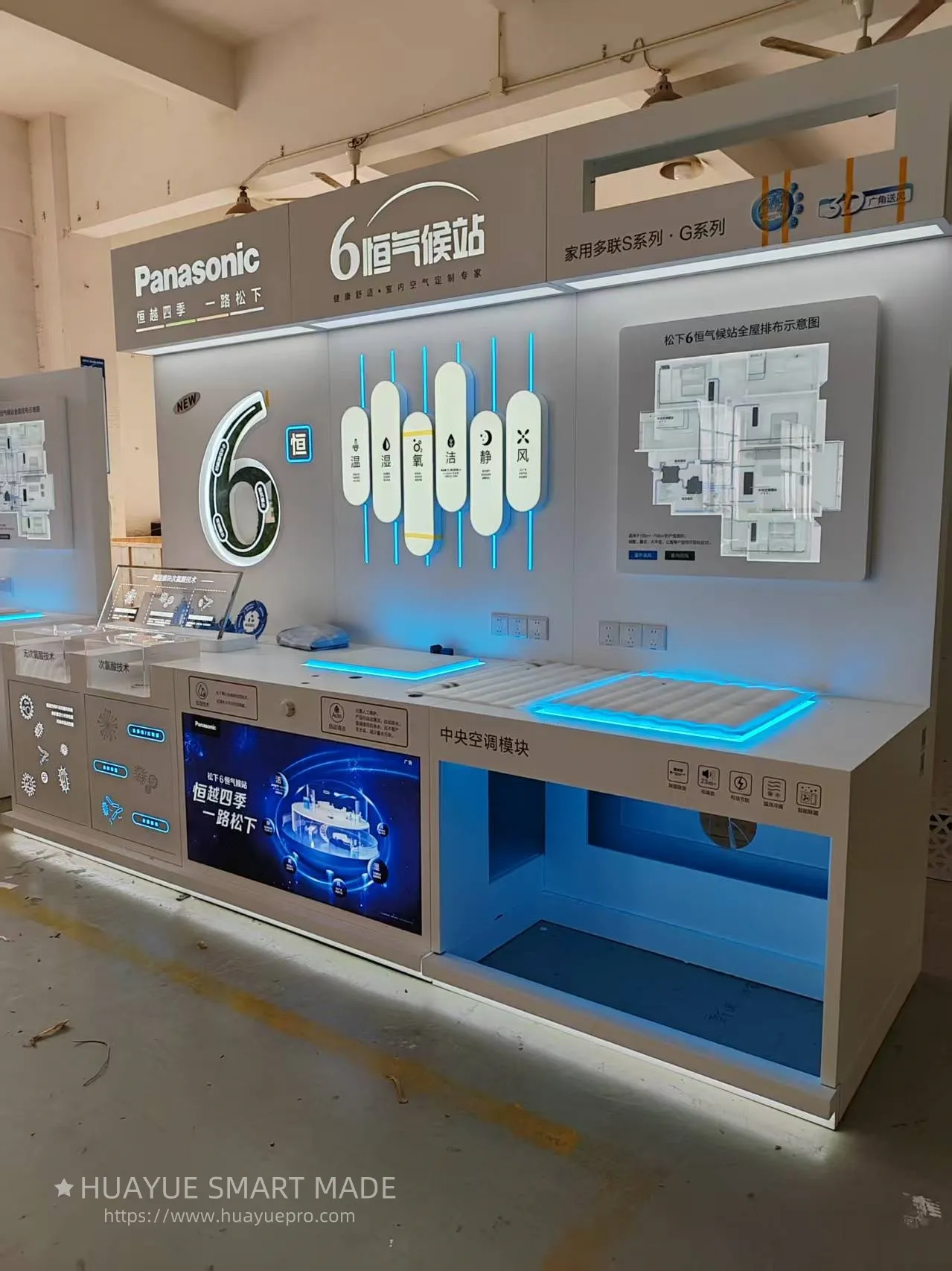 Huayue smart made Develops Demonstration Model for Panasonic Central Air Conditioning System