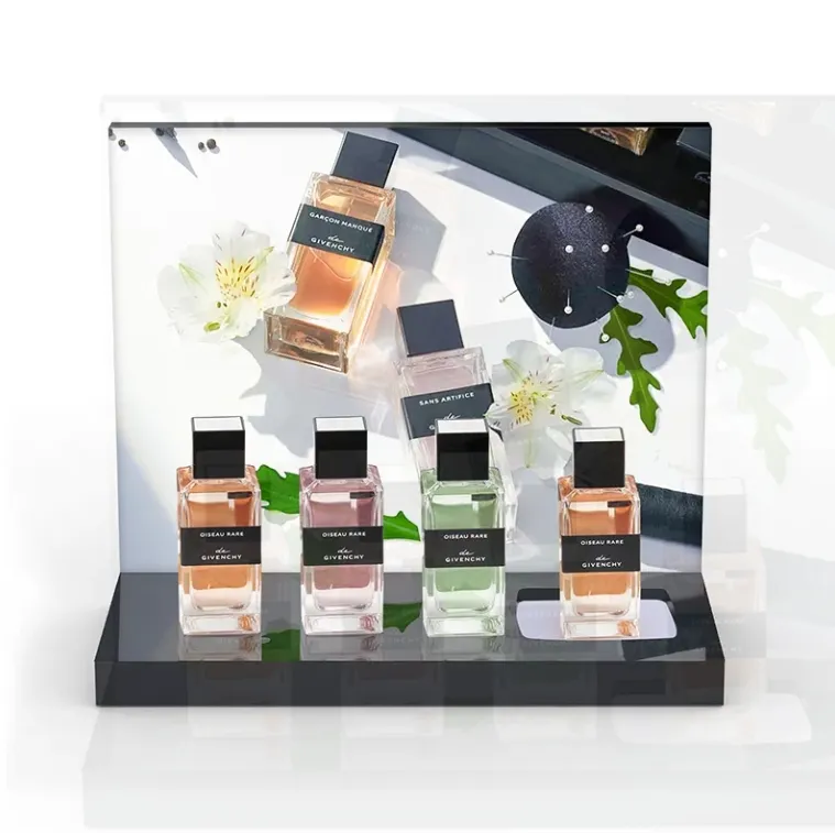 Custom Acrylic Display Stand Countertop LuciteCosmetic Rac