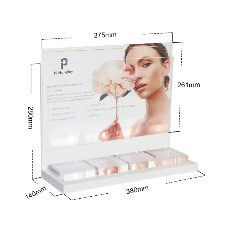 Custom Acrylic Display Stand Countertop LuciteCosmetic Rack Custom Acrylic Display Stand Countertop LuciteCosmetic Rack
