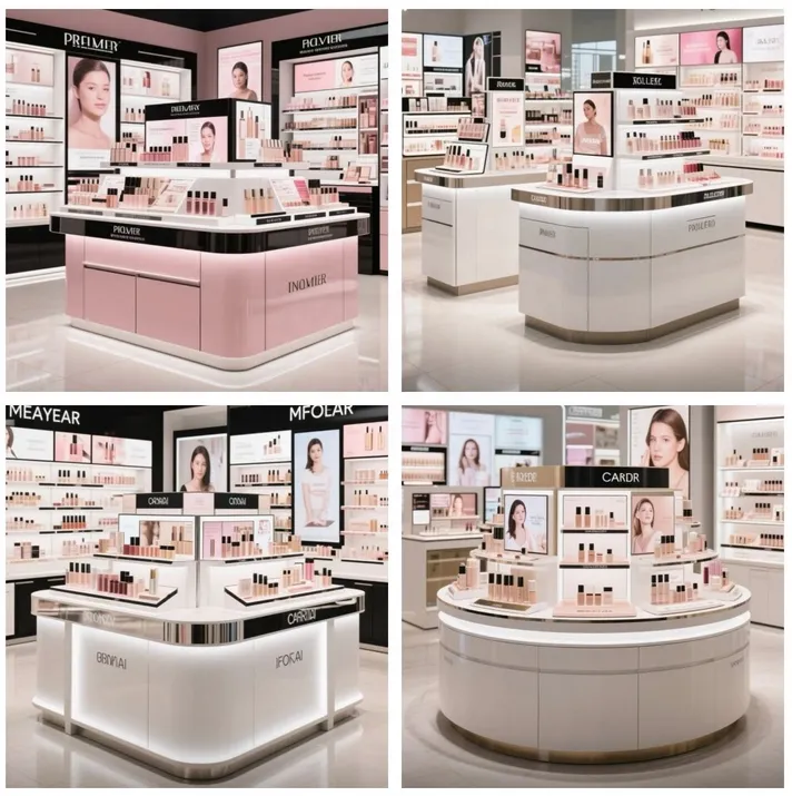 M&S Island Makeup Display Cabinet for Cosmetics Beauty S